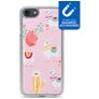 My Style Magneta iPhone 7 Hülle Flexibles TPU Backcover - Pink Alpaca