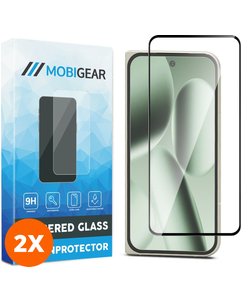 Mobigear Premium Google Pixel 10 Pro Fold Panzerglas Gehärtetes Glas Displayschutz - Hüllenfreundlich - Schwarz (2er Pack)