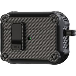 Mobigear Racing Clip Apple AirPods Pro 1 Hardcase Hülle - Schwarz