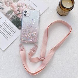 Mobigear Lanyard iPhone 13 Flexibles TPU Handykette - Pink