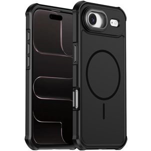 Mobigear Airbag Shockproof iPhone Air MagSafe Hülle Hardcase Backcover Stoßfest - Schwarz