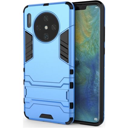 Mobigear Armor Stand Huawei Mate 30 Hülle Hardcase Backcover Stoßfest mit Ständer - Blau
