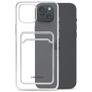 Mobilize Gelly Card Durchsichtig iPhone 15 Plus Hülle Flexibles TPU Backcover mit Kartenhalter - Transparent