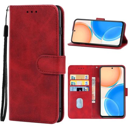 Mobigear Wallet HONOR X8 Hülle Klapphülle Geldbörse - Rot