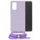 Mobilize Lanyard Gelly Samsung Galaxy A13 4G Flexibles TPU Handykette - Pastel Purple
