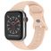 Mobigear Sport Dual Silikon Apple Watch Armband Drückerschließe - 49/46/45/44 mm - Pastellrosa
