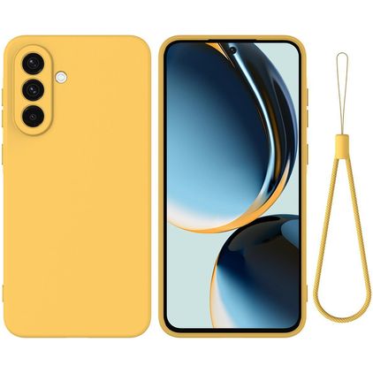 Mobigear Rubber Touch Samsung Galaxy S26 Plus Silikon Hülle Backcover - Gelb