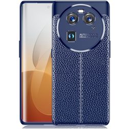 Mobigear Luxury OPPO Find X6 Hülle Flexibles TPU Backcover - Blau