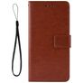 Mobigear Wallet HTC Desire 20 Pro Hülle Klapphülle Geldbörse - Braun
