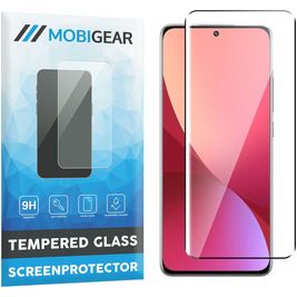 Mobigear Premium Xiaomi 12 Panzerglas Gehärtetes Glas Displayschutz - Hüllenfreundlich - Schwarz