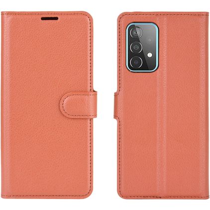 Mobigear Classic Samsung Galaxy A52s 5G Klapphülle Portemonnaie - Cognac