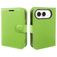 Mobigear Classic iPhone Duo Hülle Klapphülle Geldbörse - Grün