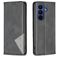Mobigear Rhombus Slim Samsung Galaxy A37 Hülle Klapphülle - Schwarz