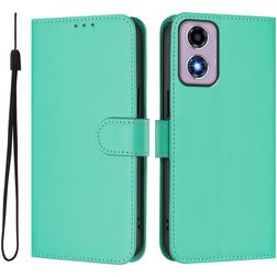 Mobigear Urban Wallet Motorola Moto G04 Hülle Klapphülle Geldbörse - Grün