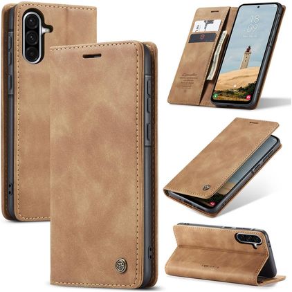 CaseMe 013 Samsung Galaxy A56 Hülle Klapphülle Geldbörse - Braun