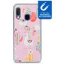 My Style Magneta Samsung Galaxy A20e TPU (flexibel) Backcover - Pink Alpaca