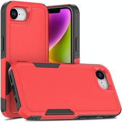 Mobigear Heavy Armor iPhone 16e Hülle Hardcase Backcover Stoßfest - Rot