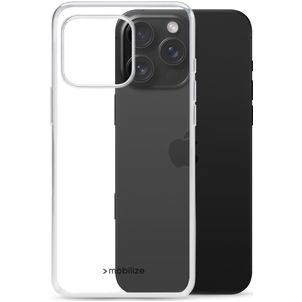 Mobilize Gelly Durchsichtig iPhone 16 Pro Max Hülle Flexibles TPU Backcover - Transparent