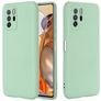 Mobigear Rubber Touch POCO X3 GT Silikon Hülle Backcover - Grün