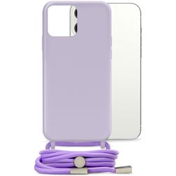 Mobilize Lanyard Gelly iPhone 13 Pro Max Flexibles TPU Handykette - Pastel Purple