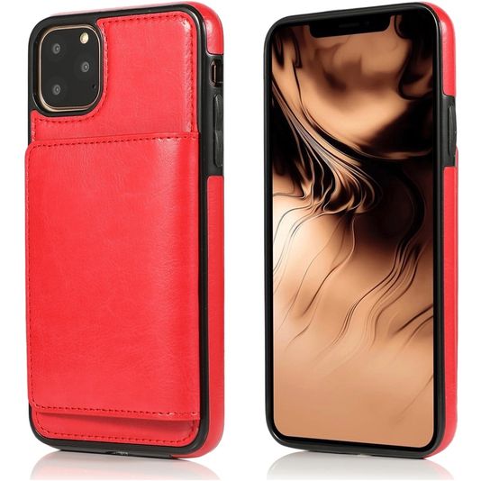 Mobigear Shock Proof Credit Card Case Red Apple iPhone 11 Pro