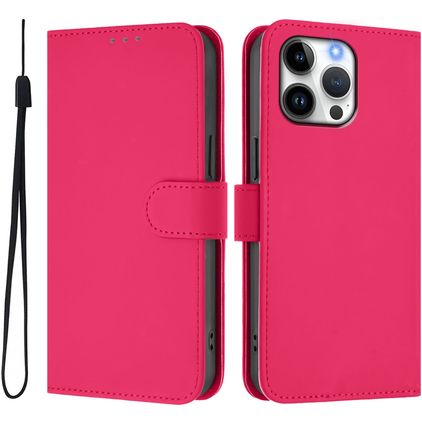 Mobigear Urban Wallet iPhone 16 Pro Max Hülle Klapphülle Geldbörse - Magenta