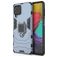 Mobigear Armor Ring Samsung Galaxy M53 Hülle Hardcase Backcover Stoßfest mit Ringhalter - Blau