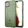 Mobigear Rugged Shield Samsung Galaxy M12 Hülle Flexibles TPU Backcover Stoßfest - Grün
