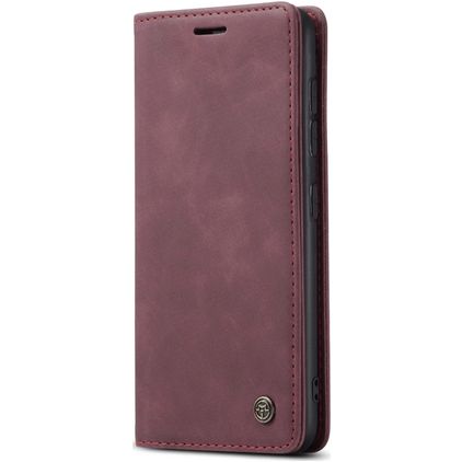 Caseme 013 Samsung Galaxy A21s Hülle Klapphülle Geldbörse - Rot