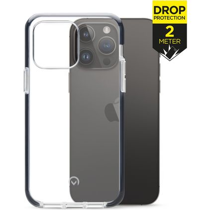 Mobilize Shatterproof iPhone 14 Pro Max Hülle Hardcase Backcover Stoßfest - Transparent / Schwarz