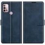 Mobigear Wallet Motorola Moto G30 Hülle Klapphülle Geldbörse - Blau