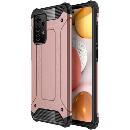 Mobigear Outdoor Samsung Galaxy A52s 5G Hülle Hardcase Backcover Stoßfest - Roségold