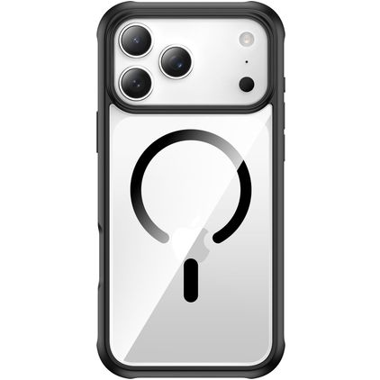 Valenta Full Cover Durchsichtig iPhone 17 Pro MagSafe Hülle Gehärtetes Glas Backcover Stoßfest - Transparent