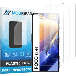 Mobigear POCO F4 GT Displayschutz Schutzfolie - Hüllenfreundlich (3er Pack)