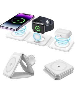 Valenta 3-in-1 es Ladegerät Qi Wireless 1.5 Meter - Weiß