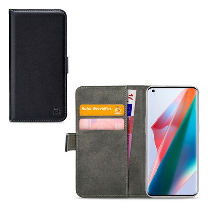 Mobilize Classic Gelly Wallet OPPO Find X3 Klapphülle Portemonnaie - Schwarz