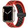 Mobigear Sport Plus Mag Silikon Apple Watch Armband Magnetverschluss - 49/46/45/44 mm - Schwarz / Rot