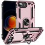 Mobigear Armor Ring iPhone 16e Hülle Hardcase Backcover Stoßfest mit Ringhalter - Roségold
