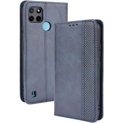 Mobigear Sensation Realme C25Y Hülle Klapphülle Geldbörse - Blau