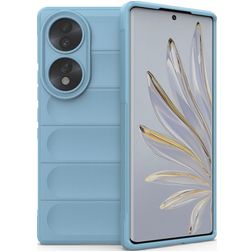 Mobigear Bumpy HONOR 70 Hülle Flexibles TPU Backcover - Blau