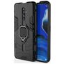 Mobigear Armor Ring OPPO Reno2 Z Hülle Hardcase Backcover Stoßfest mit Ringhalter - Schwarz