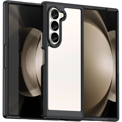 Mobigear Crystal Samsung Galaxy Z Fold 6 Hülle Hardcase Backcover - Schwarz