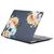 Mobigear Design MacBook Pro 15 Zoll (2016-2019) Hardcase Hülle MacBook Case - Blumen Schwarz - Model A1707 / A1990