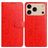 Mobigear Flowers iPhone 17 Pro Hülle Klapphülle Geldbörse - Rot