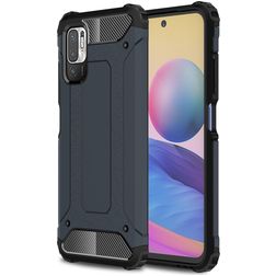 Mobigear Outdoor Xiaomi Redmi Note 10 5G Hülle Hardcase Backcover Stoßfest - Marineblau