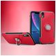 Mobigear Armor Ring iPhone XR Hülle Hardcase Backcover Stoßfest mit Ringhalter - Rot