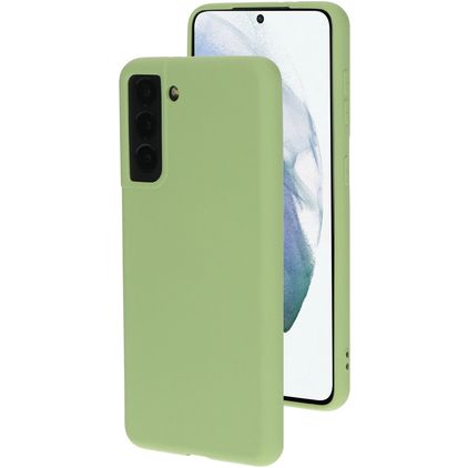 Mobiparts Samsung Galaxy S21 Silikon Backcover - Pistache Green