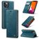 Caseme 013 iPhone 12 Pro Max Hülle Klapphülle Geldbörse - Blau
