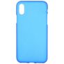 Mobigear Colors iPhone XS Max Hülle Flexibles TPU Backcover - Blau