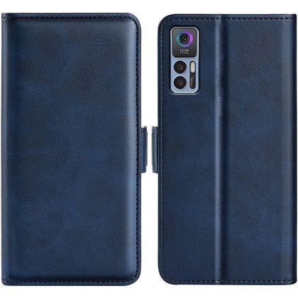 Mobigear Slim Magnet TCL 30 Plus Hülle Klapphülle Geldbörse - Dunkelblau